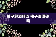 柚子解酒吗吃 柚子治便秘吗