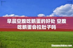 早晨空腹吃鹅蛋的好处 空腹吃鹅蛋会拉肚子吗