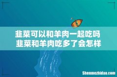韭菜可以和羊肉一起吃吗 韭菜和羊肉吃多了会怎样