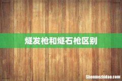 燧发枪和燧石枪区别