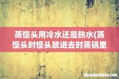 蒸馒头时馒头放进去时蒸锅里是凉水还是开水 蒸馒头用冷水还是热水