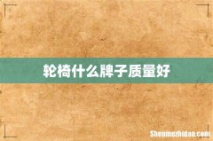 轮椅什么牌子质量好