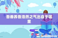 吾善养吾浩然之气出自于哪里