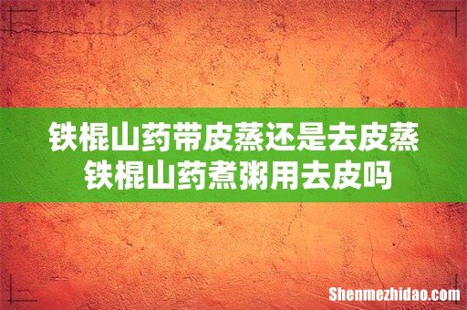 铁棍山药带皮蒸还是去皮蒸 铁棍山药煮粥用去皮吗