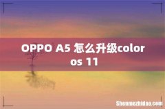 OPPO A5 怎么升级color os 11