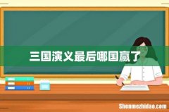 三国演义最后哪国赢了