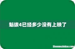 魁拔4已经多少没有上映了