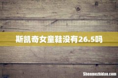 斯凯奇女童鞋没有26.5吗