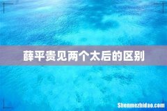 薛平贵见两个太后的区别