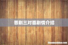 晋剧三对面剧情介绍
