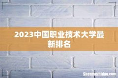 2023中国职业技术大学最新排名