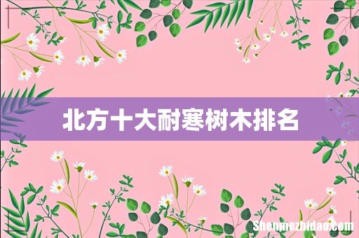 北方十大耐寒树木排名