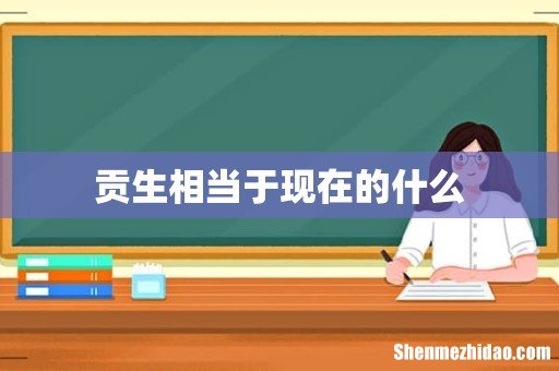 贡生相当于现在的什么