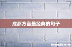 成都方言最经典的句子