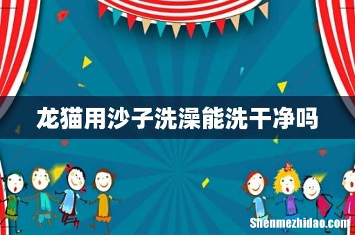 龙猫用沙子洗澡能洗干净吗