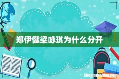 郑伊健梁咏琪为什么分开