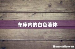 车床内的白色液体