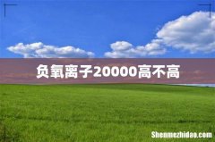 负氧离子20000高不高