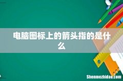 电脑图标上的箭头指的是什么