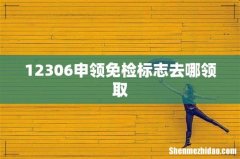 12306申领免检标志去哪领取