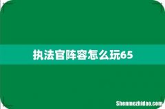 执法官阵容怎么玩65