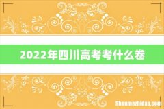 2022年四川高考考什么卷