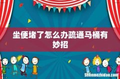 坐便堵了怎么办疏通马桶有妙招