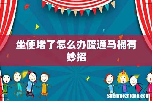 坐便堵了怎么办疏通马桶有妙招