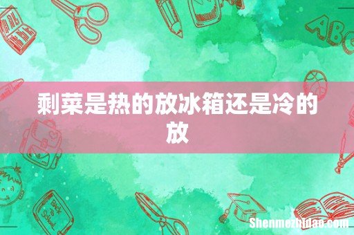 剩菜是热的放冰箱还是冷的放