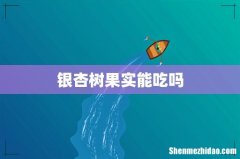 银杏树果实能吃吗
