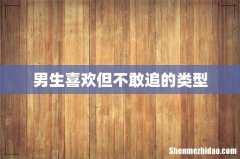 男生喜欢但不敢追的类型
