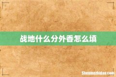 战地什么分外香怎么填