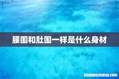 腰围和肚围一样是什么身材