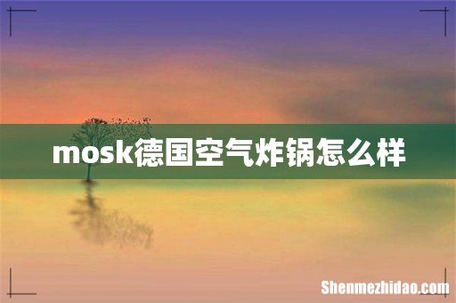 mosk德国空气炸锅怎么样