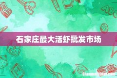石家庄最大活虾批发市场