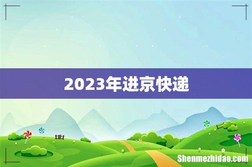 2023年进京快递