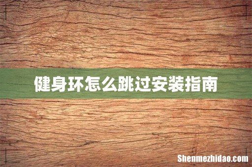 健身环怎么跳过安装指南