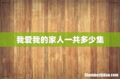我爱我的家人一共多少集