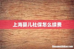 上海婴儿社保怎么续费