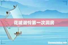 花城谢怜第一次洞房