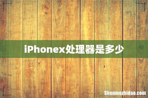 iPhonex处理器是多少