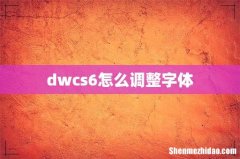 dwcs6怎么调整字体