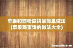 苹果鸡蛋饼的做法大全 苹果和面粉做饼最简单做法