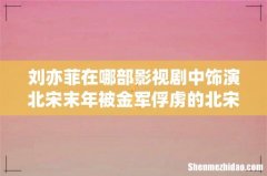 刘亦菲在哪部影视剧中饰演北宋末年被金军俘虏的北宋皇室成员