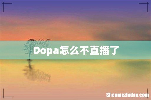 Dopa怎么不直播了