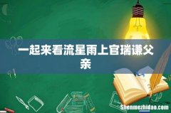 一起来看流星雨上官瑞谦父亲