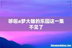 哆啦a梦大雄的乐园这一集不见了