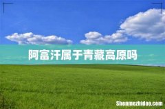 阿富汗属于青藏高原吗