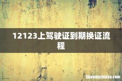 12123上驾驶证到期换证流程
