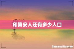 印第安人还有多少人口